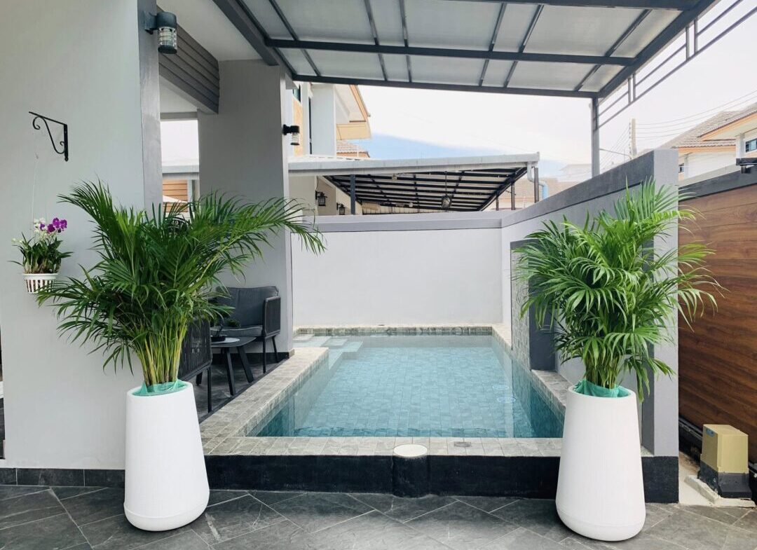 3-bedroom Pool Villa in Uraiwan Park View Village, Solar-Powered, East Pattaya